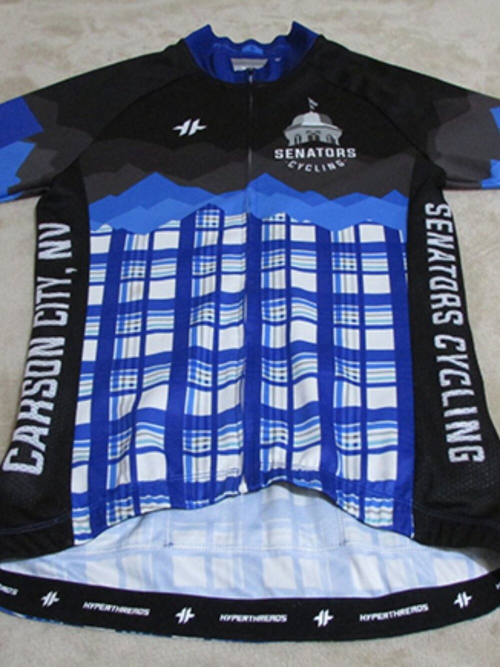 Hyper Threads Women's Full-Zip Short Sleeve Cycling Jersey Size Small (E) 0074